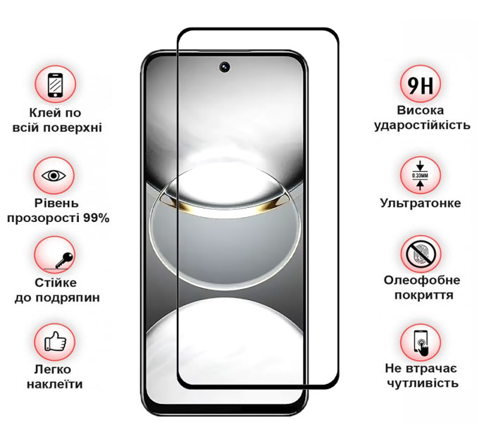 BeCover Захисне скло BeCover для Tecno Spark 30C 4G/5G Black (712319)