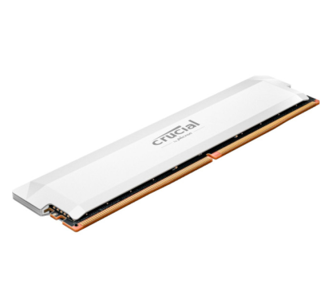 Crucial Модуль пам'яті для комп'ютера DDR5 16GB 6400 MHz Pro Overclocking White Micron (CP16G64C38U5W)
