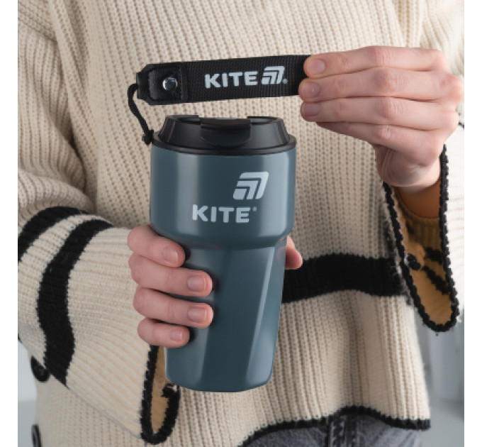 Kite Термокружка Kite 450 мл сіра (K25-1220-1)