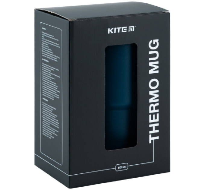 Kite Термокружка Kite з ручкою 600 мл смарагдова (K24-1207-2)