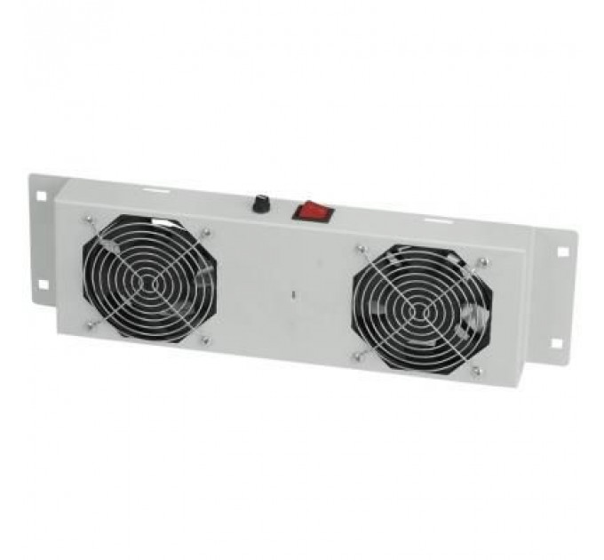 Вентиляторний модуль 2 вент. with thermostat, RAL 7035 Mirsan (MR.FAN2WT.02)