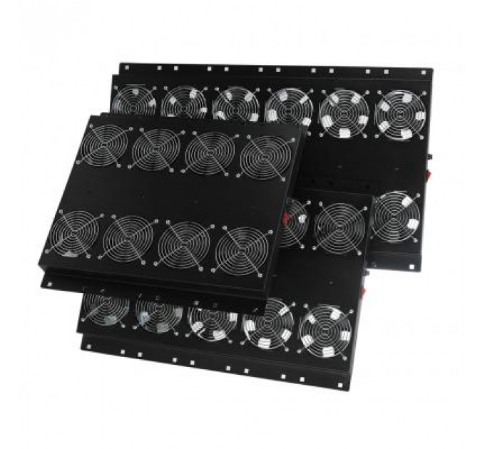 Вентиляторний модуль 2 вент. with thermostat, RAL 9005 Mirsan (MR.FAN2WT.01)