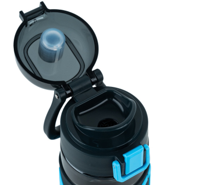 Kite Пляшка для води Kite 680 мл чорно-блакитна (K25-1233-2)