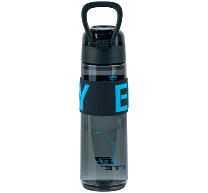 Kite Пляшка для води Kite 680 мл чорно-блакитна (K25-1233-2)