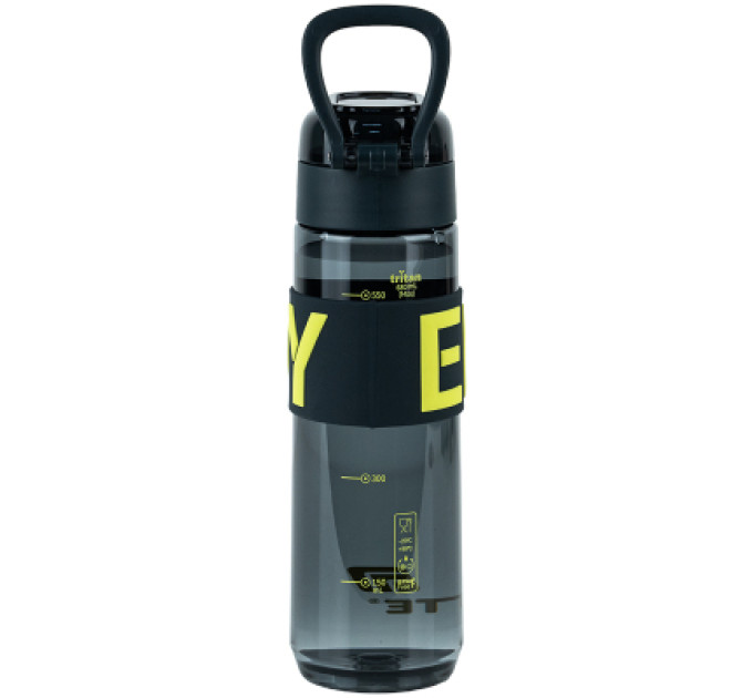 Kite Пляшка для води Kite 680 мл чорно-жовта (K25-1233-1)