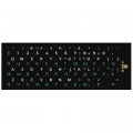 XoKo Наклейка на клавіатуру XoKo 48 keys UA/rus green, Latin white (XK-KB-STCK-SM)