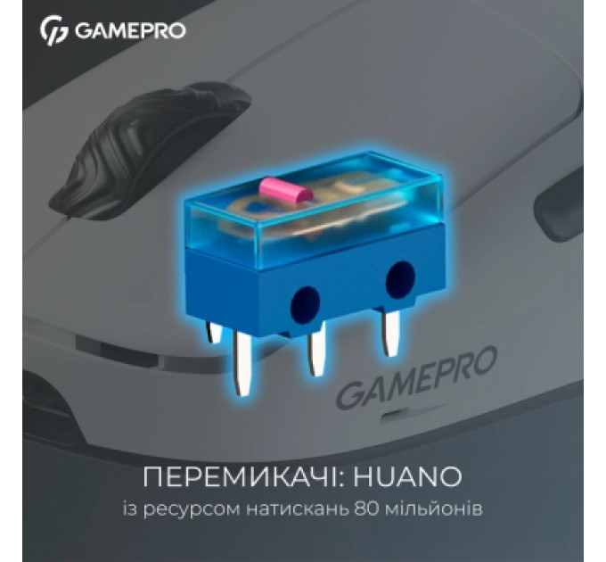 GamePro Мишка GamePro Asgard Loki Wireless/USB White (GM022W)