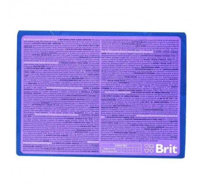 Вологий корм для кішок Brit Premium Cat сімейна тарілка асорті 4 смаки 100 г х 12 шт (8595602506255)