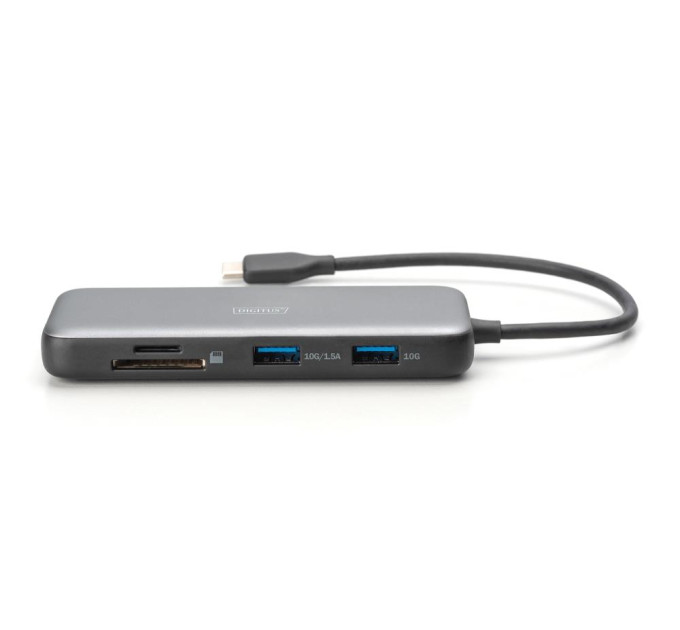 Assmann Док-станція USB-C, 8 портів, 2xHDMI, 3xUSB3.0, 1xRJ45, 1xSD, 1xMicroSD, 1xUSB-CPD  DA-70915 DIGITUS by ASSMANN