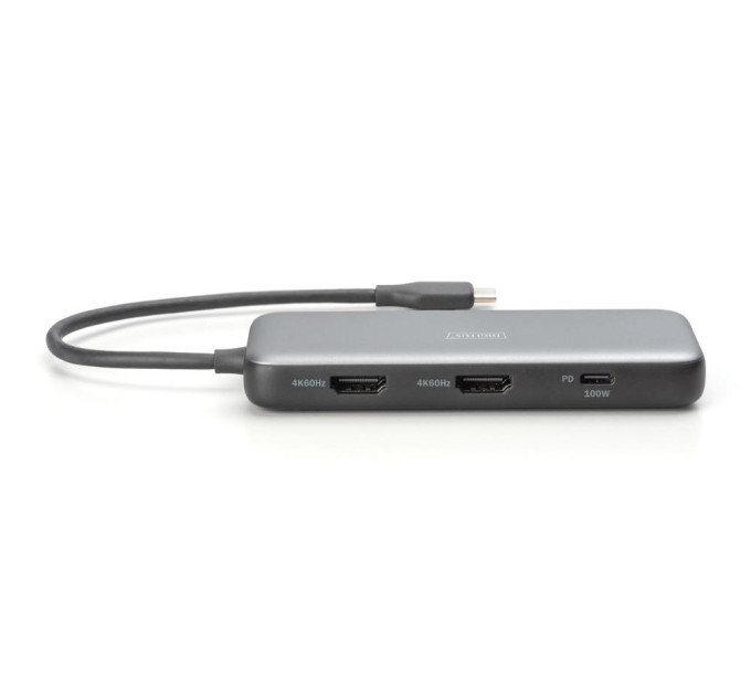 Assmann Док-станція USB-C, 8 портів, 2xHDMI, 3xUSB3.0, 1xRJ45, 1xSD, 1xMicroSD, 1xUSB-CPD  DA-70915 DIGITUS by ASSMANN
