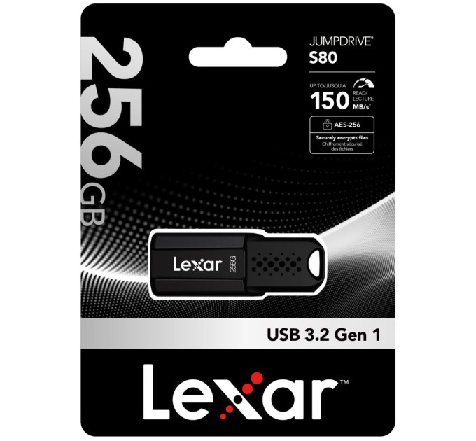 Lexar Флеш-пам'ять (накопичувач USB) USB3 256GB S80 LJDS080256G-BNBNG LEXAR