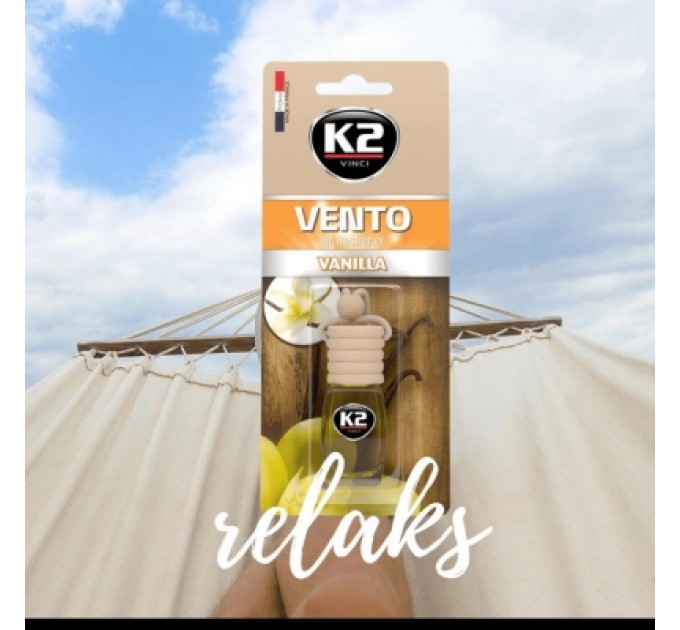 Ароматизатор для автомобіля K2 VINCI VENTO VANILLA 8ML (V457)