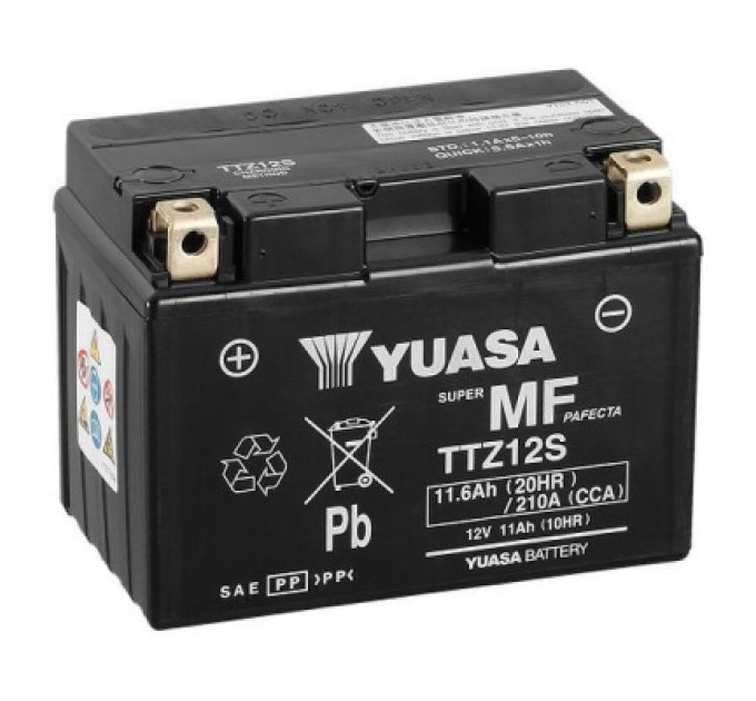 Акумулятор автомобільний Yuasa 12V 11,6Ah MF VRLA Battery AGM (TTZ12S)