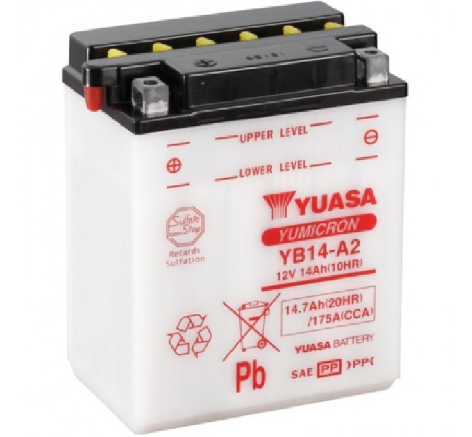 Акумулятор автомобільний Yuasa 12V 14,7Ah YuMicron Battery (YB14-A2)