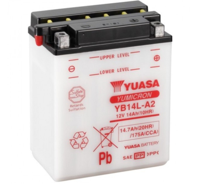 Акумулятор автомобільний Yuasa 12V 14,7Ah YuMicron Battery (YB14L-A2)