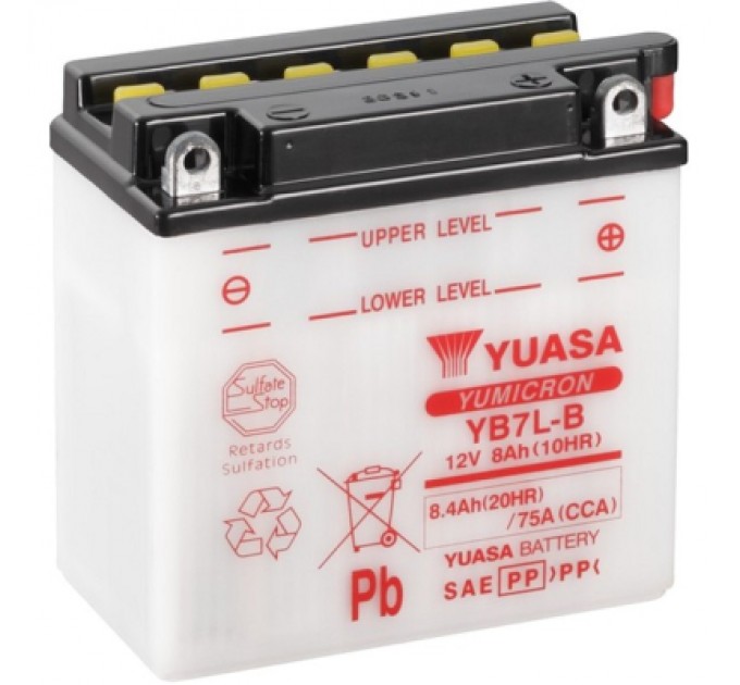 Акумулятор автомобільний Yuasa 12V 8,4Ah YuMicron Battery (YB7L-B)