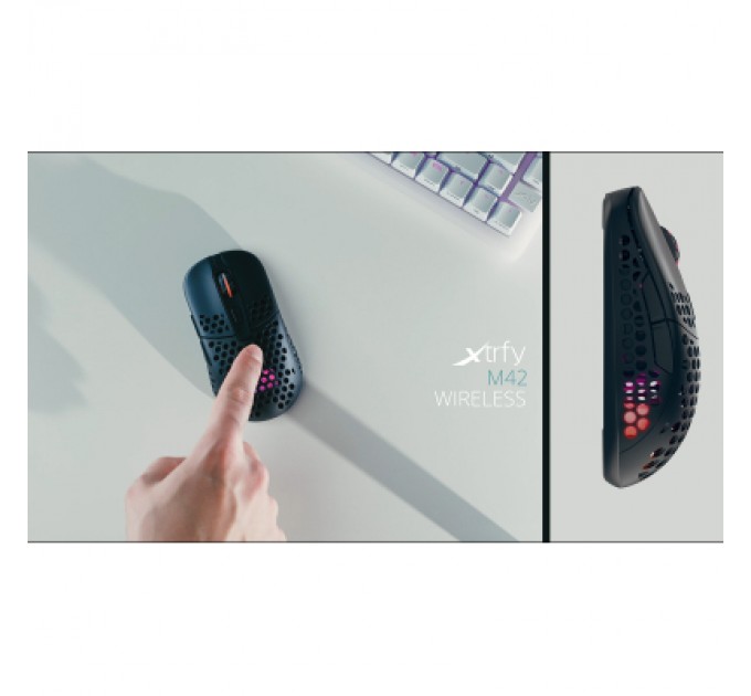 Мишка Xtrfy M42 RGB Wireless Black (M42W-RGB-BLACK)