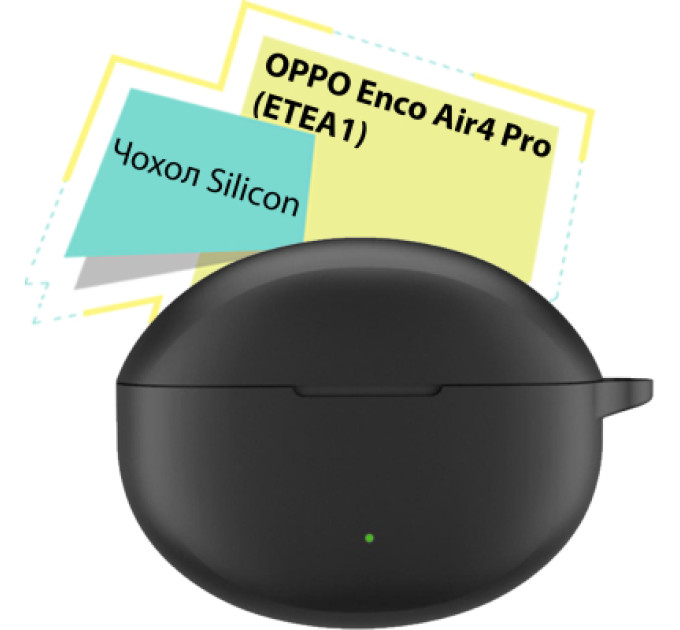 BeCover Чохол для навушників BeCover Silicon для OPPO Enco Air4 Pro Black (713222)