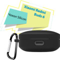 BeCover Чохол для навушників BeCover Silicon для Xiaomi Redmi Buds 6 Black (713231)