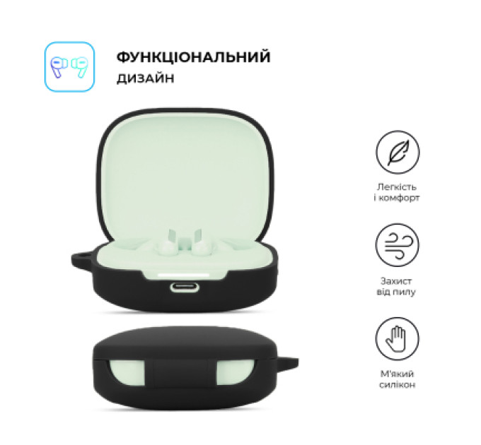 Armorstandart Чохол для навушників Armorstandart Hang Case для Xiaomi Redmi Buds 6 Black (ARM83390)