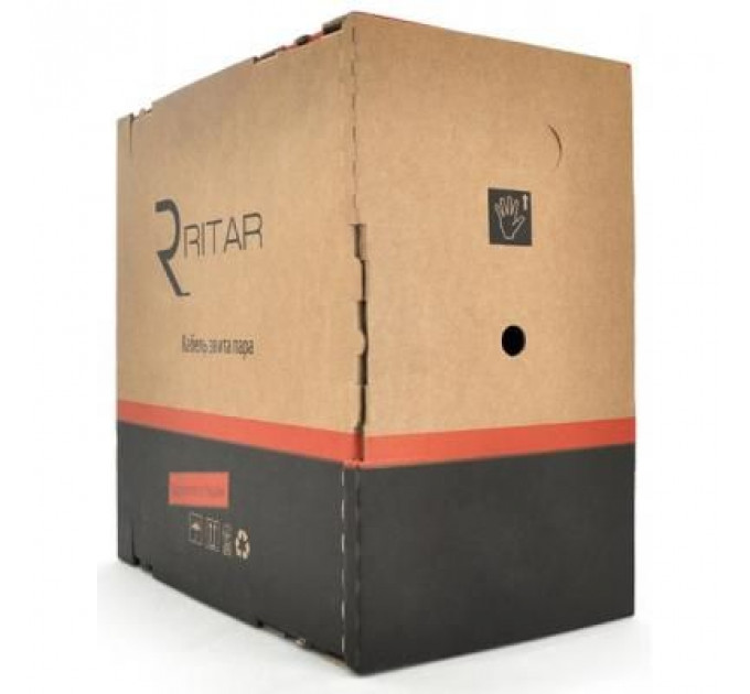 Кабель мережевий Ritar UTP 305м, cat 5e, CU, 4*2*0,50мм, ПВХ, indoor (КПВ-ВП (100) 4*2*0,50 / 17000)