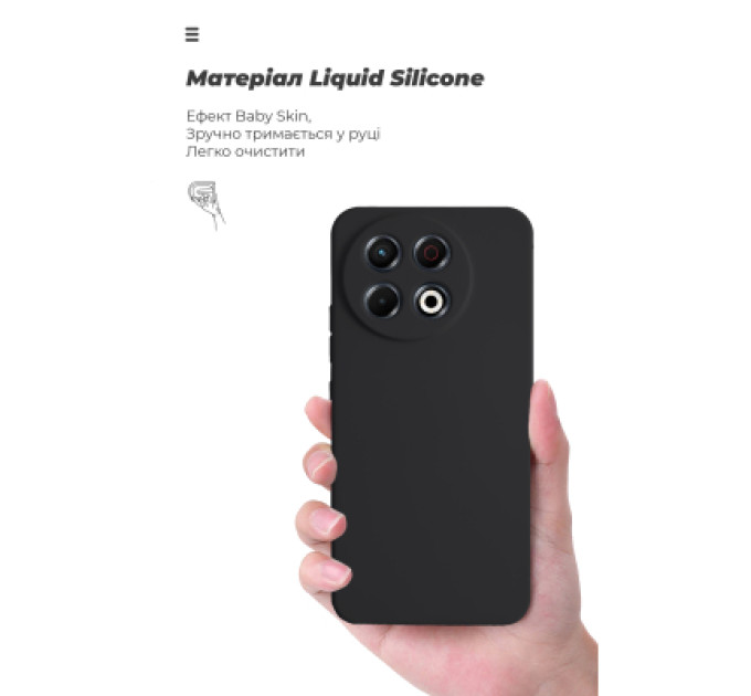 Armorstandart Чохол до мобільного телефона Armorstandart ICON Tecno Spark 30 Pro 4G (KL7) Camera cover Black (ARM83313)