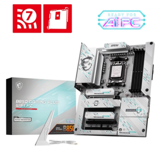 MSI Материнська плата MSI B850 GAMING PLUS WIFI PZ