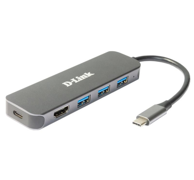 D-Link Концентратор D-Link USB-C 3xUSB3.0, 1xUSB-C, 1xHDMI (DUB-2333)