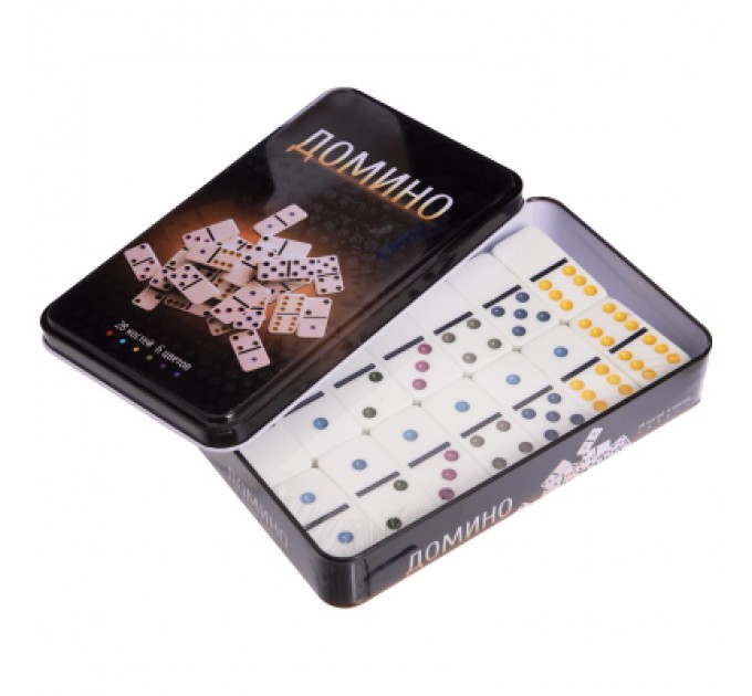 Настільна гра Johnshen Sports Доміно (у металевій коробці) (IG-3974)