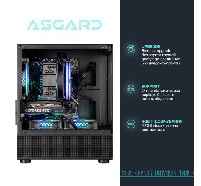 ASGARD Персональний комп`ютер ASGARD Eir (I144F.32.S10.56T.16.6005)