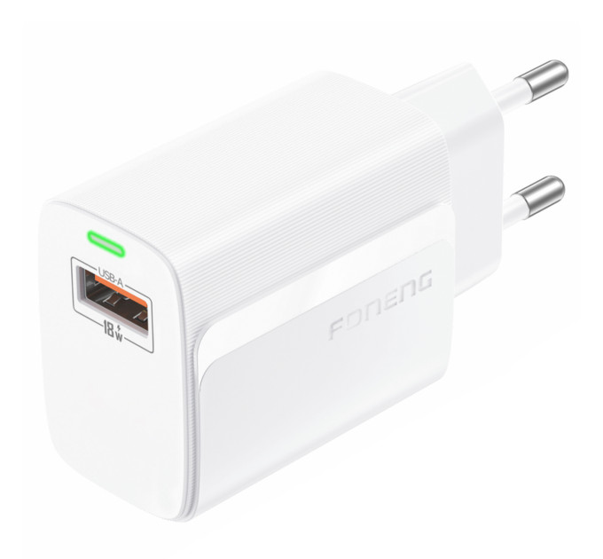 Foneng Зарядний пристрій Foneng EU64 (USBх3A) 18W White (EU64-CH-W)