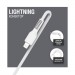 Дата кабель USB 2.0 AM to Lightning 1.2m AL-CBCOLOR-L1WT White ACCLAB (1283126518225)