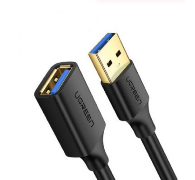 Дата кабель USB 3.0 AM/AF 2.0m US129 Black UGREEN (10373)