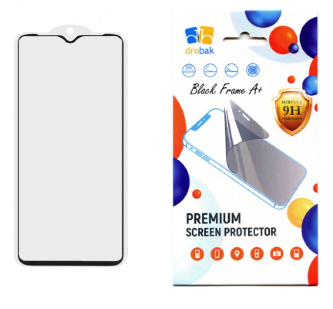 Скло захисне Drobak Motorola Moto E13 Black Frame A+ (535302) (535302)