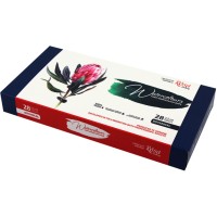 Акварельні фарби Rosa Gallery Ботаніка у металевому пеналі 28 кольорів (4823098518020)