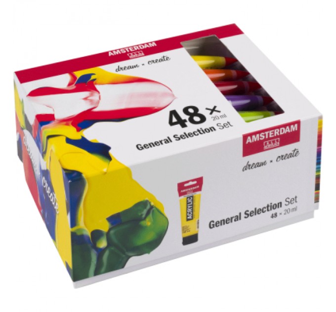 Акрилові фарби Royal Talens Amsterdam General Selection 48 кольорів по 20 мл (8712079451073)