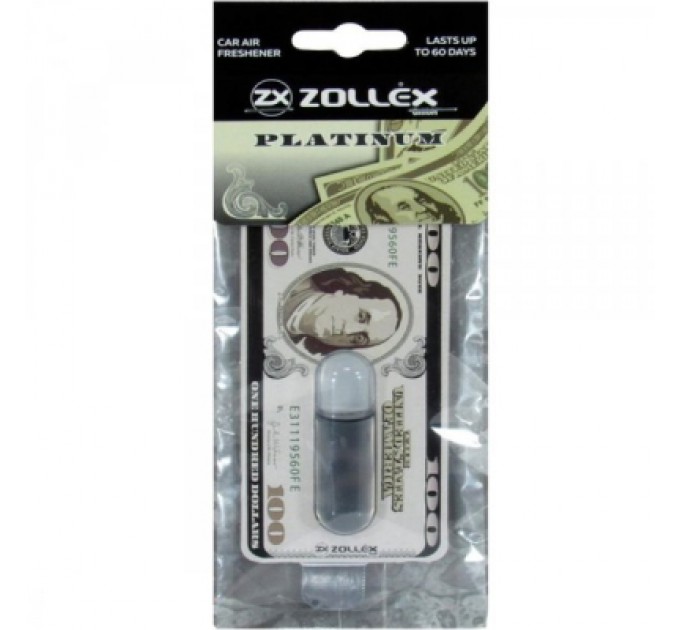 Ароматизатор для автомобіля Zollex Dollar Platinum (3930352)