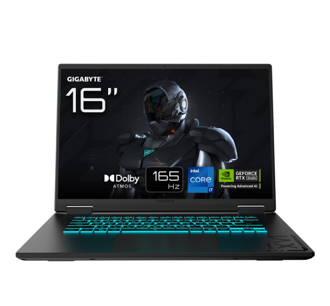 GIGABYTE Ноутбук Gigabyte A16 (CTHI3UA894SD) Black Steel