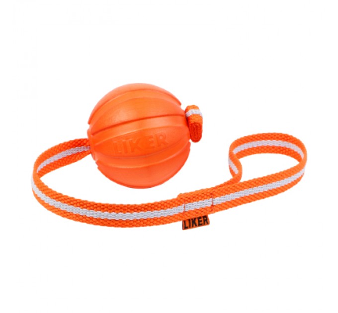 Іграшка для собак Liker Line М'ячик зі стрічкою 9 см (6288)