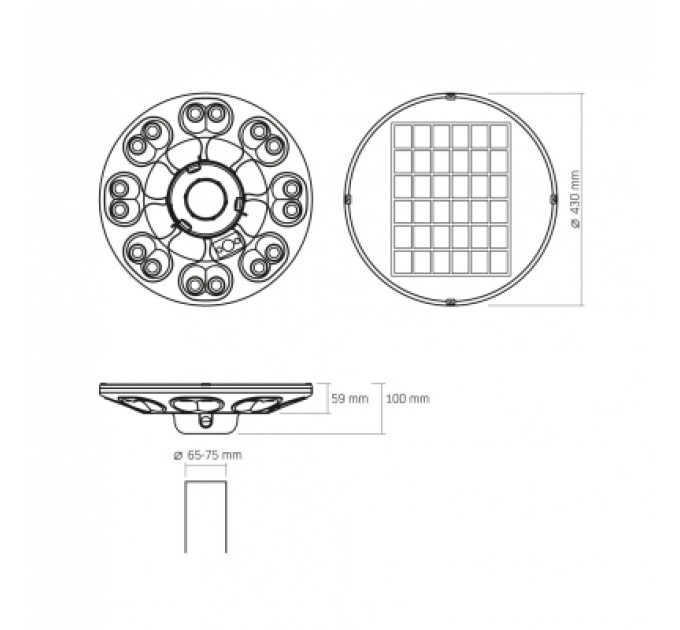 Прожектор Videx IP54 VIDEX 1400Lm Сенсорний (VL-GLSO-1254-S)