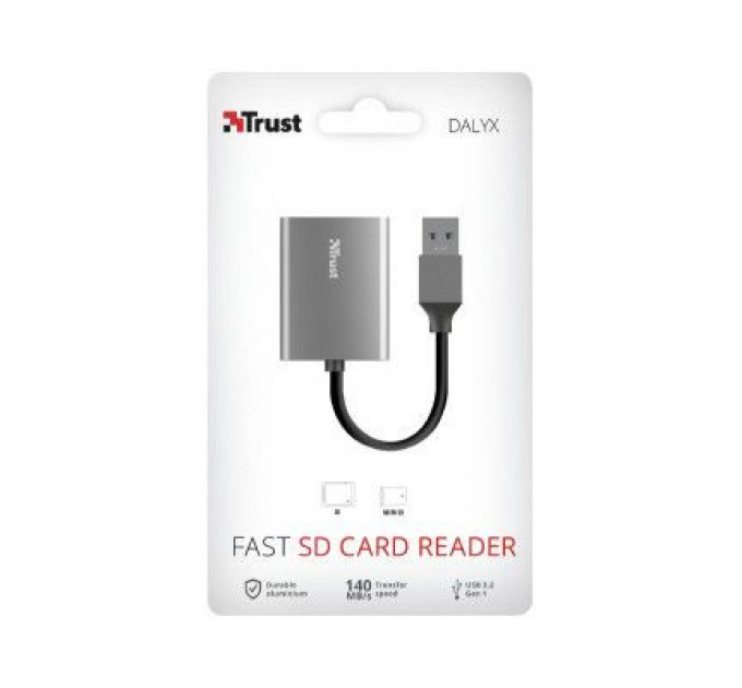 Зчитувач флеш-карт Trust Dalyx Fast USB 3.2 Card reader (24135)
