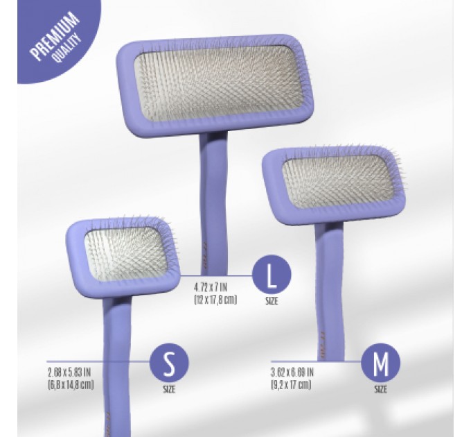 Гребінець для тварин Tauro Pro Line прямокутний S, зубці 11 мм purple (TPLB63544)