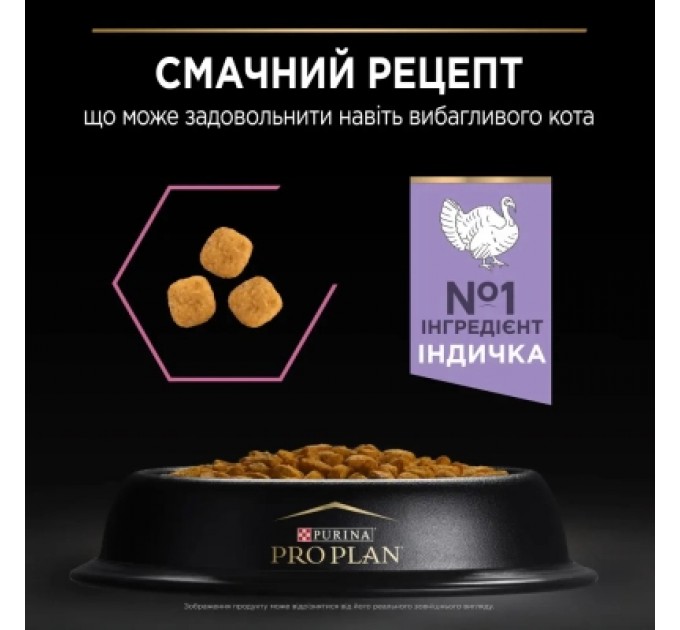 Сухий корм для кішок Purina Pro Plan Delicate Turkey зі смаком індички 10 кг (7613033566509)