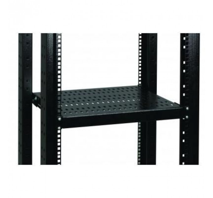 Полка 19" Conteg 1U глуб. 750 мм. до 100кг. RAL9005 (DP-PZ-750)