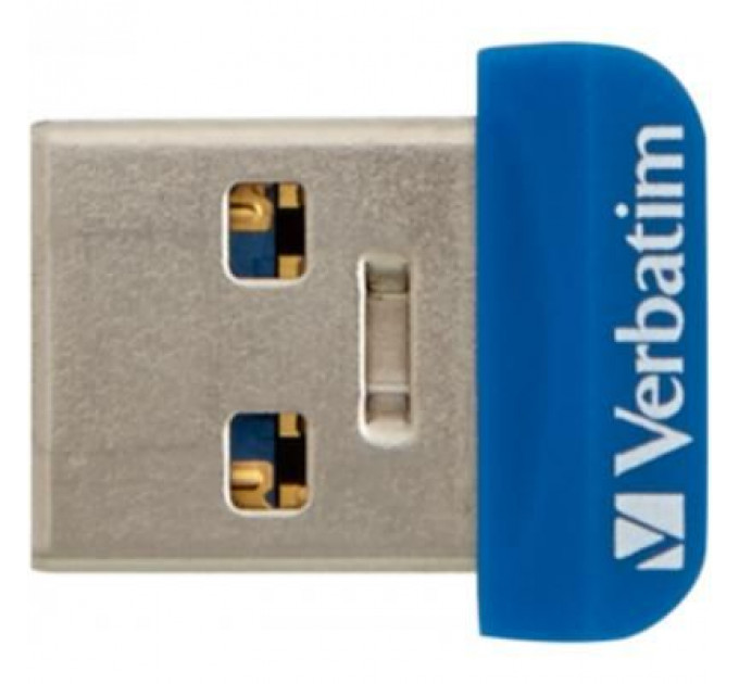 USB флеш накопичувач Verbatim 16GB Store 'n' Stay NANO Blue USB 3.0 (98709)