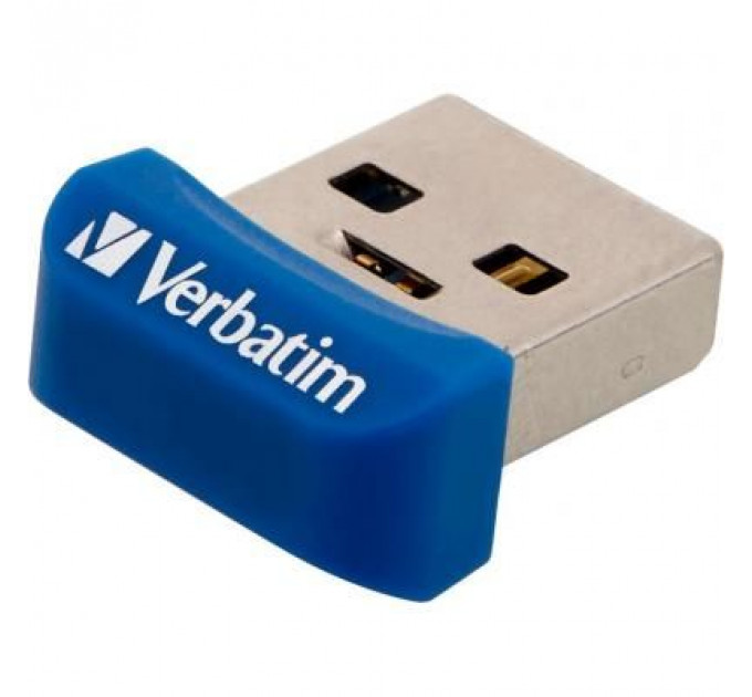 USB флеш накопичувач Verbatim 16GB Store 'n' Stay NANO Blue USB 3.0 (98709)