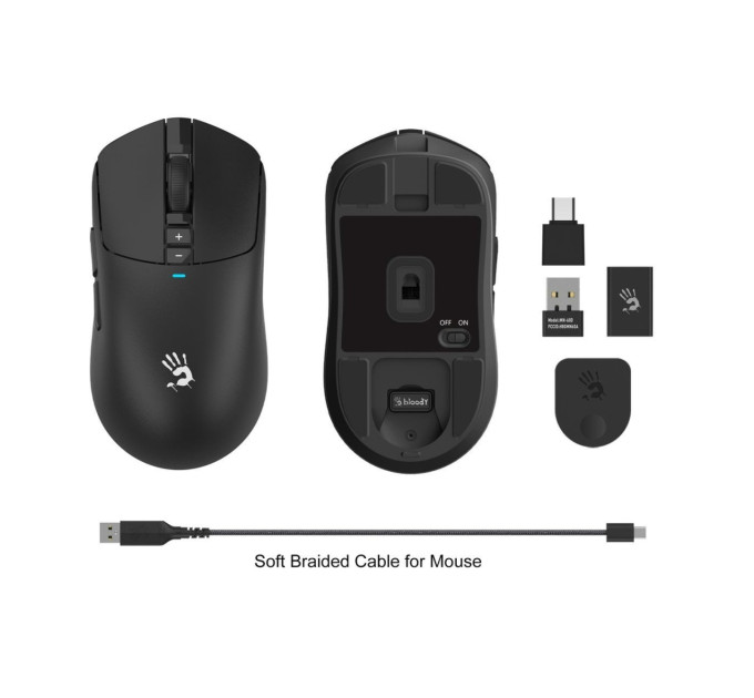 Bloody Миша бездротова Bloody R72 Pro Black