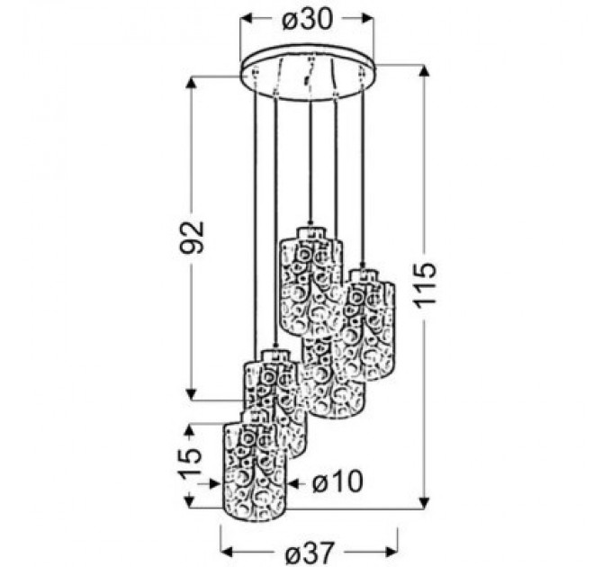 Люстра Candellux NOCTURNO (35-57730)