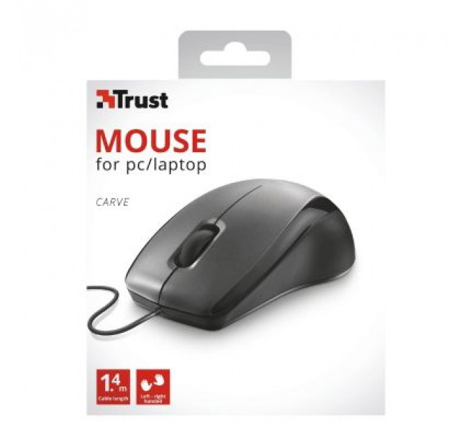Мишка Trust Carve USB Black (23733)