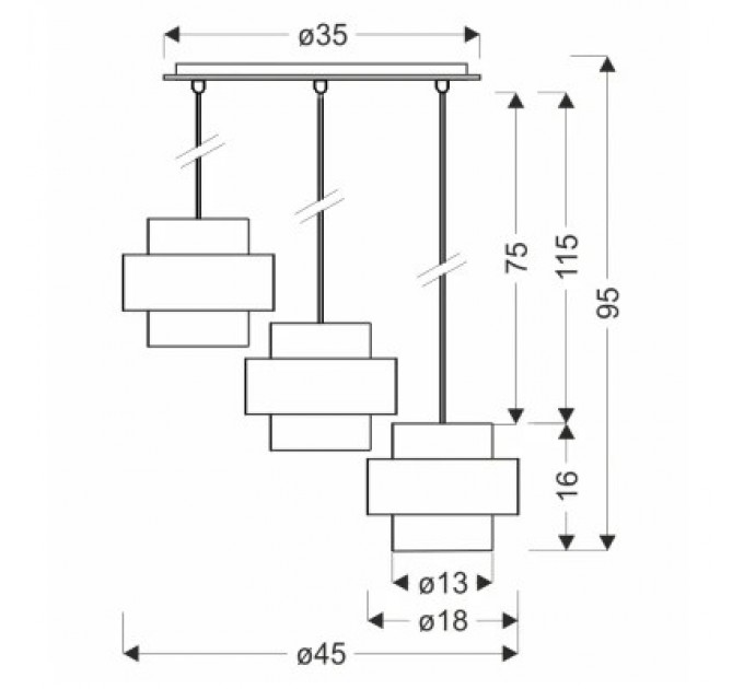 Люстра Candellux Spiega (33-09500)